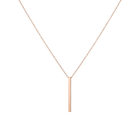 Short Gold Bar Drop Necklace