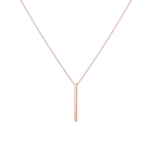 Short Gold Bar Drop Necklace