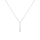 Short Gold Bar Drop Necklace