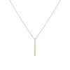 Short Gold Bar Drop Necklace Yellow Gold Vermeil 14k Yellow Gold 18k Yellow Gold First