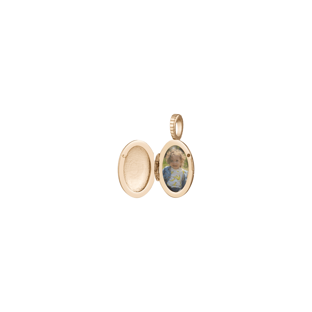 Solid Gold Locket Pendant in Yellow Gold