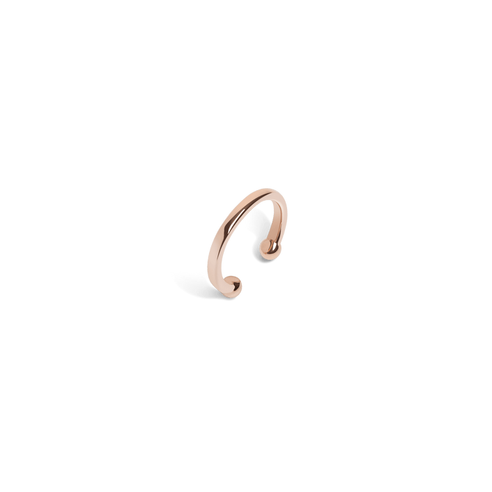 Simple Mini Earcuff Rose Gold Vermeil 14k Rose Gold 18k Rose Gold Half Side