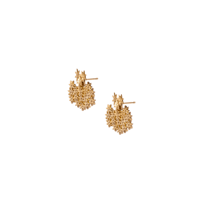 Flower Earring Back Small Yellow Gold Vermeil 14k Yellow Gold 18k Yellow Gold Half Side   Pair | Single |