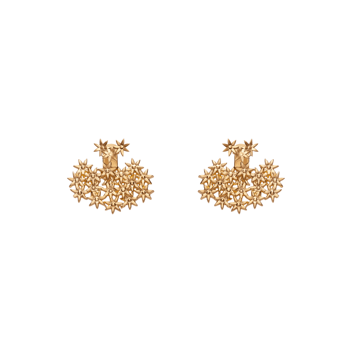 50 Small Butterfly Earring Backs . Bright Gold Metal fin0297