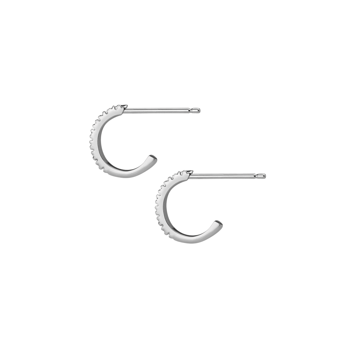 Diamond Huggie Earrings