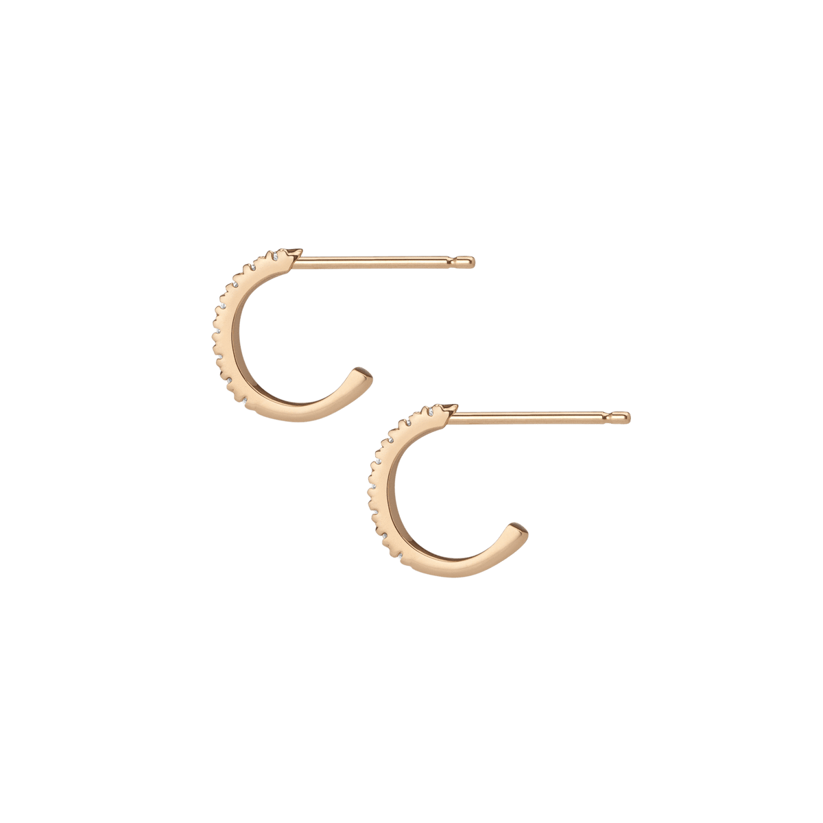 Diamond Huggie Earrings