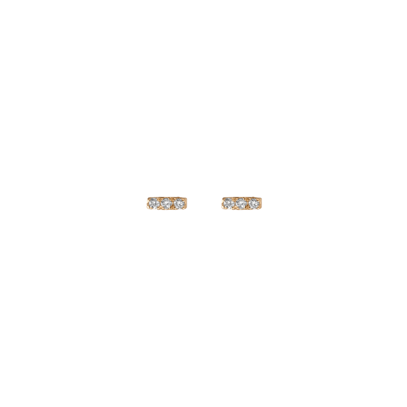 Mini Diamond Bar Earring