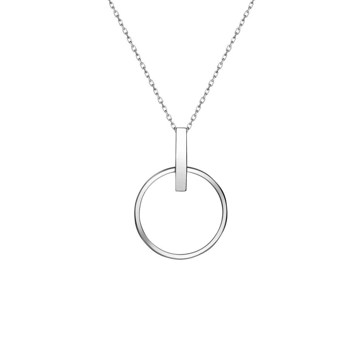 Tiffany Edge Circle Pendant in Platinum and Yellow Gold with Diamonds,  Small | Tiffany & Co. Singapore