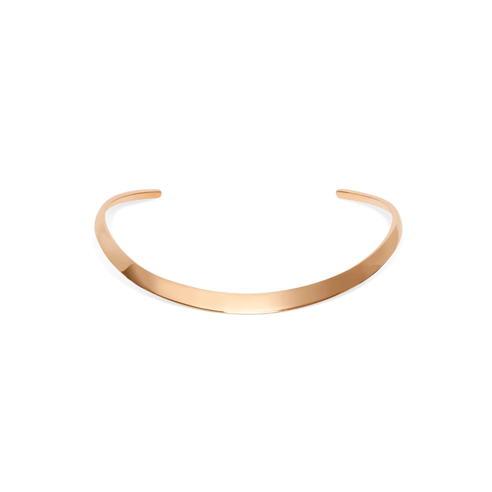 Collar Necklace Rose Gold Vermeil 14k Rose Gold 18k Rose Gold     Front First