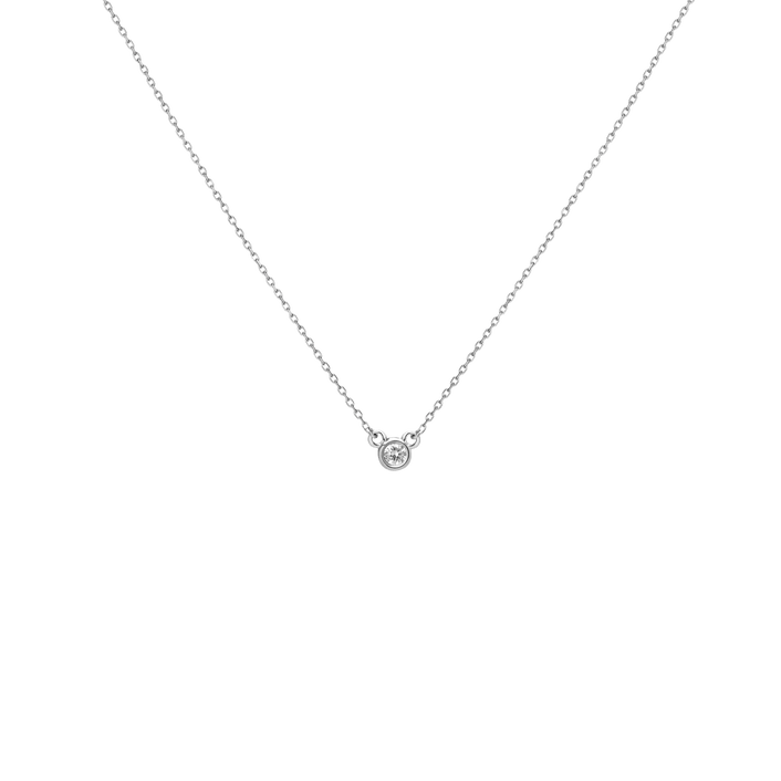 Mini Diamond Bezel Necklace