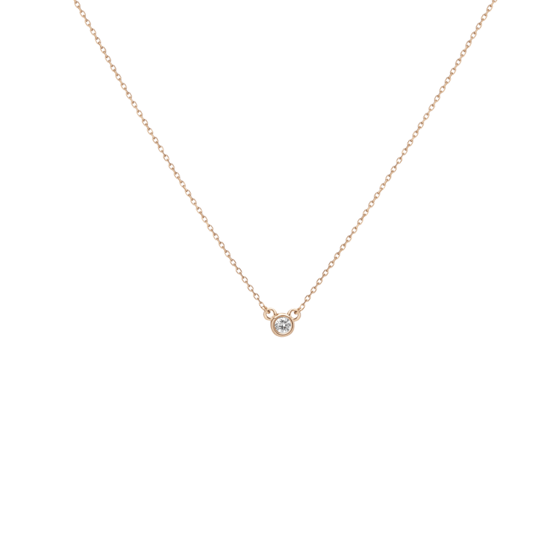 Mini Diamond Bezel Necklace