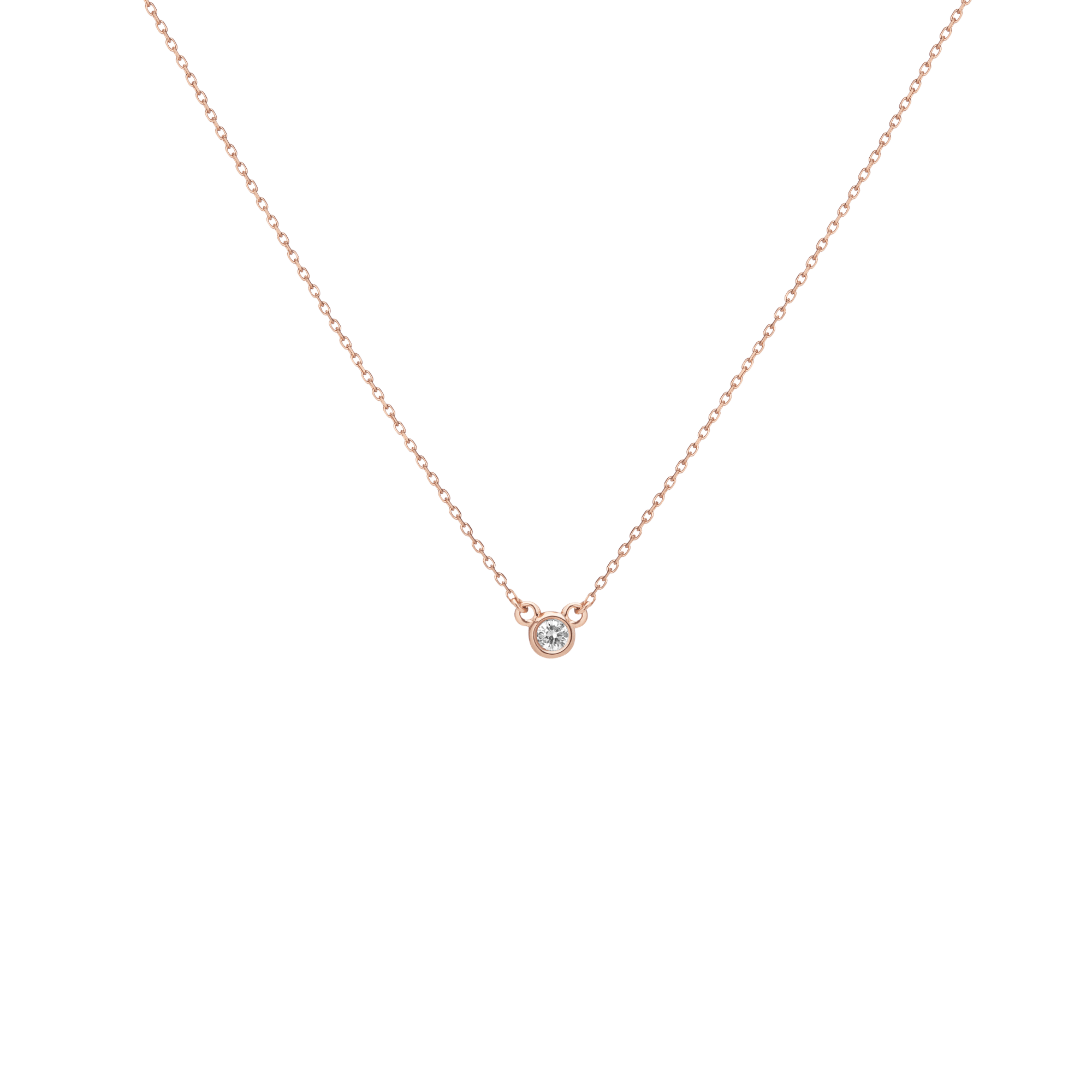 Aurate diamond bezel necklace Clearance