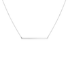 Gold Bar Necklace Sterling Silver White Gold Vermeil 14k White Gold 18k White Gold     Front First