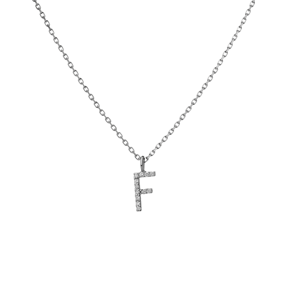 14k 18k White Gold F