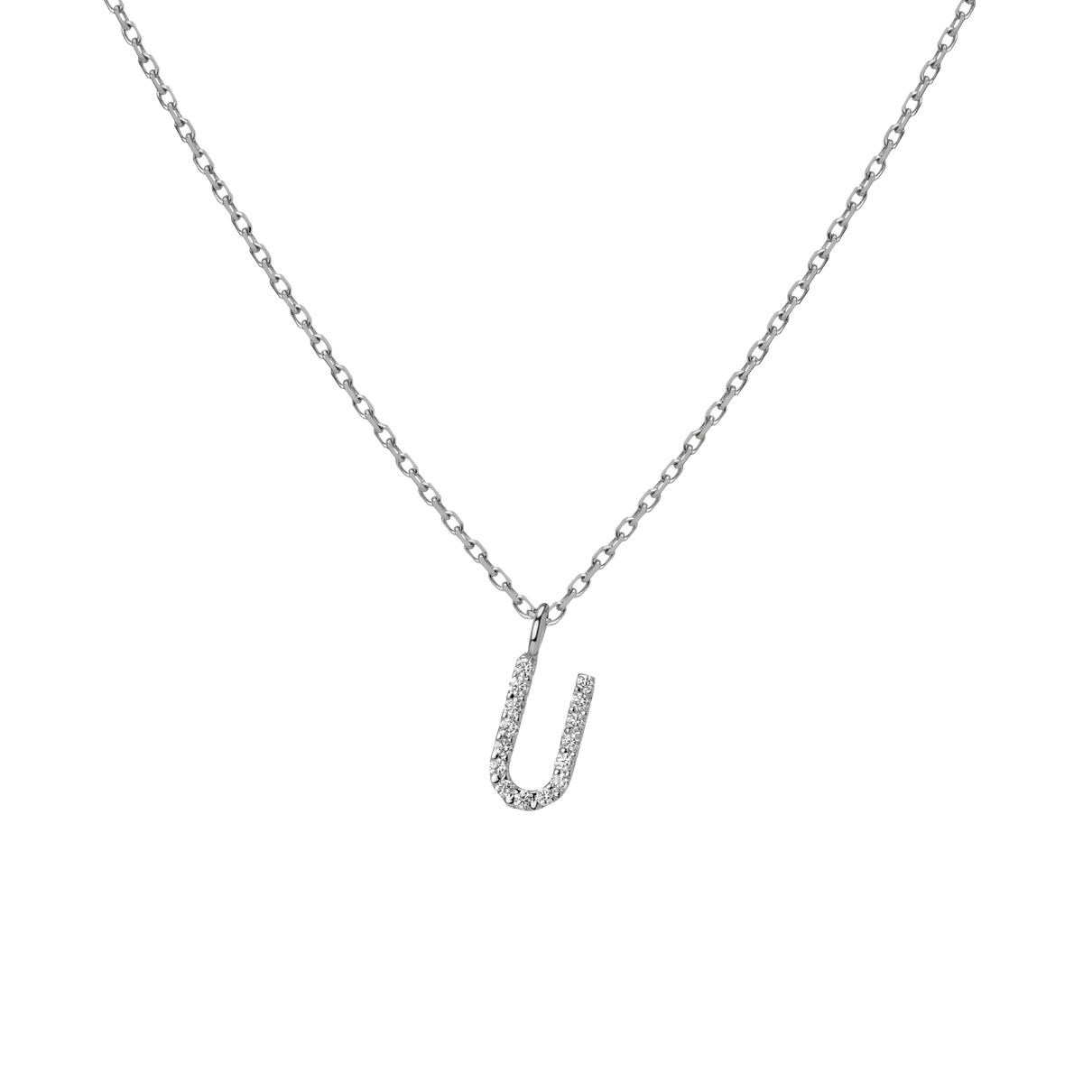 14k 18k White Gold U