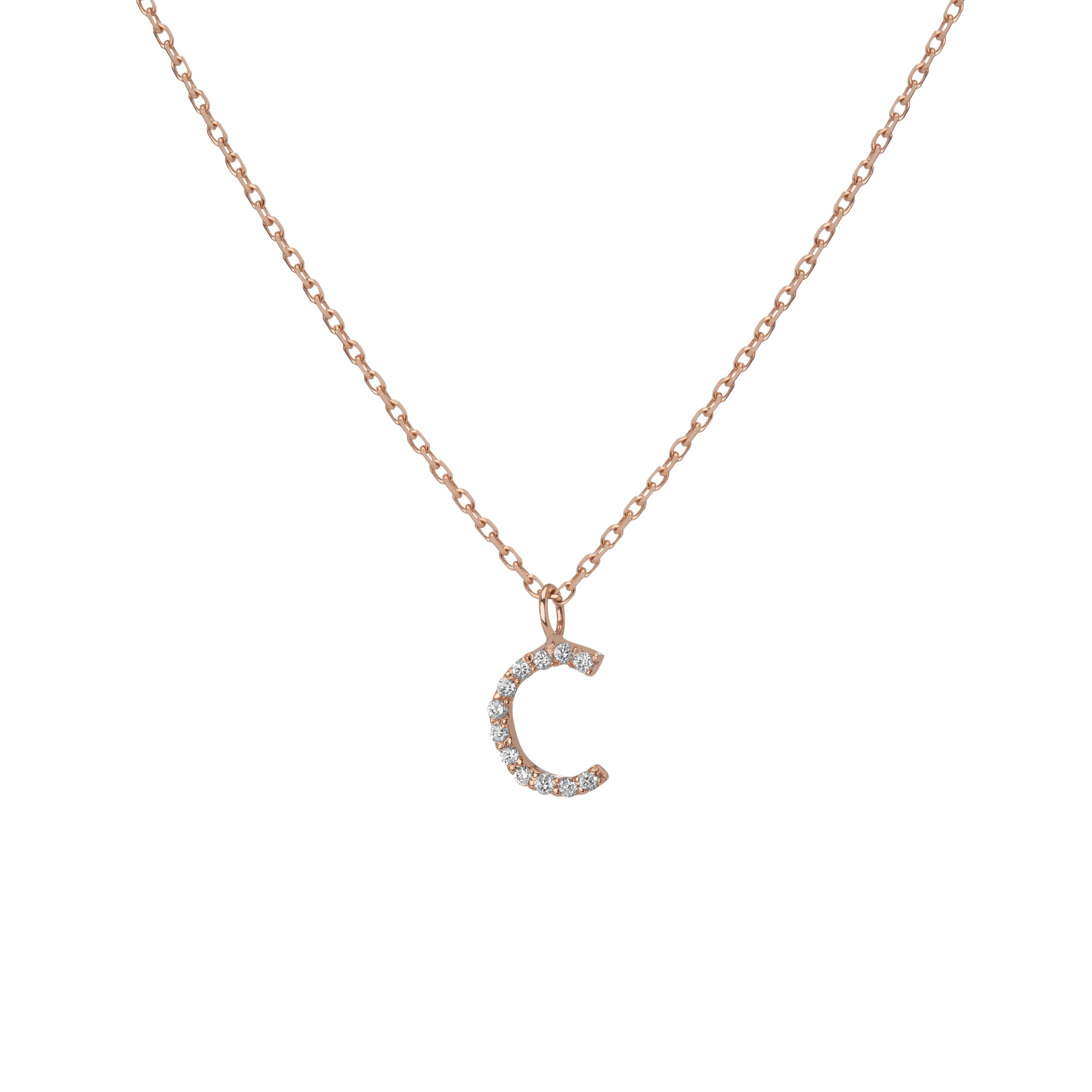 Classic Diamond Letter Necklace