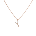 Classic Diamond Letter Necklace