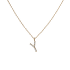 Classic Diamond Letter Necklace