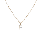 Classic Diamond Letter Necklace