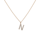 Classic Diamond Letter Necklace