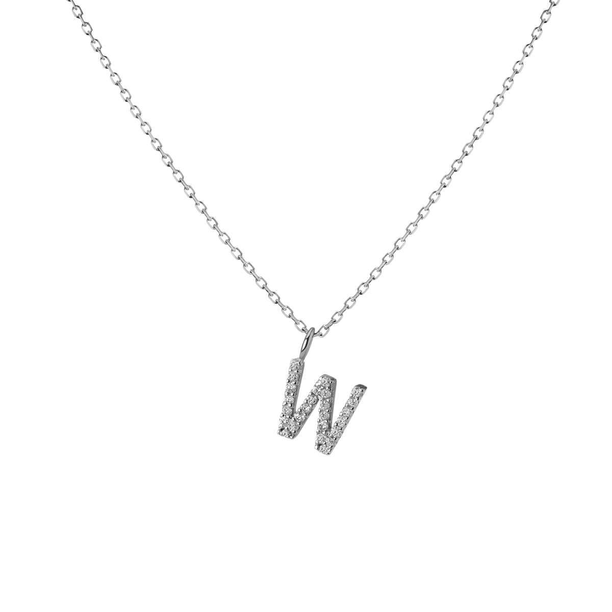 14k 18k White Gold W