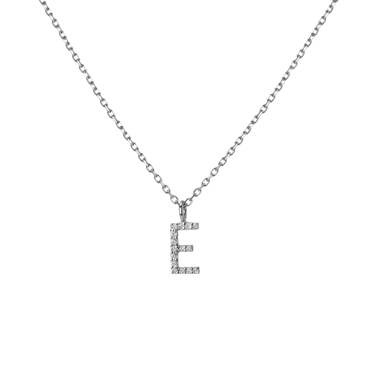 14k 18k White Gold E