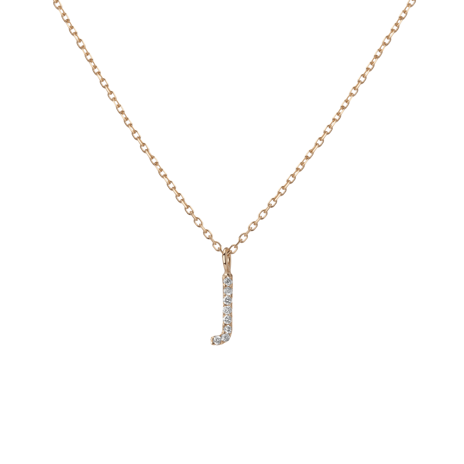 Classic Diamond Letter Necklace