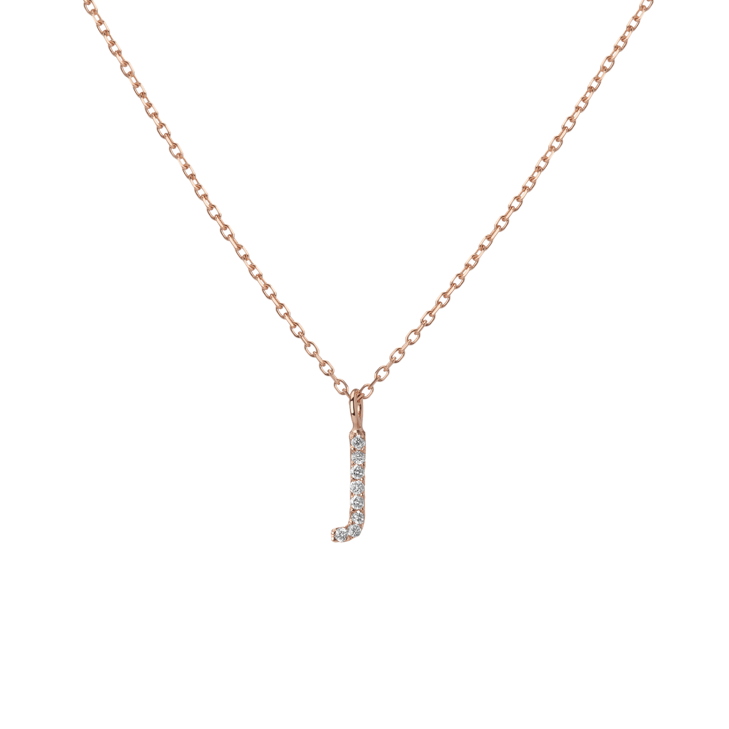 Classic Diamond Letter Necklace