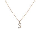 Classic Diamond Letter Necklace