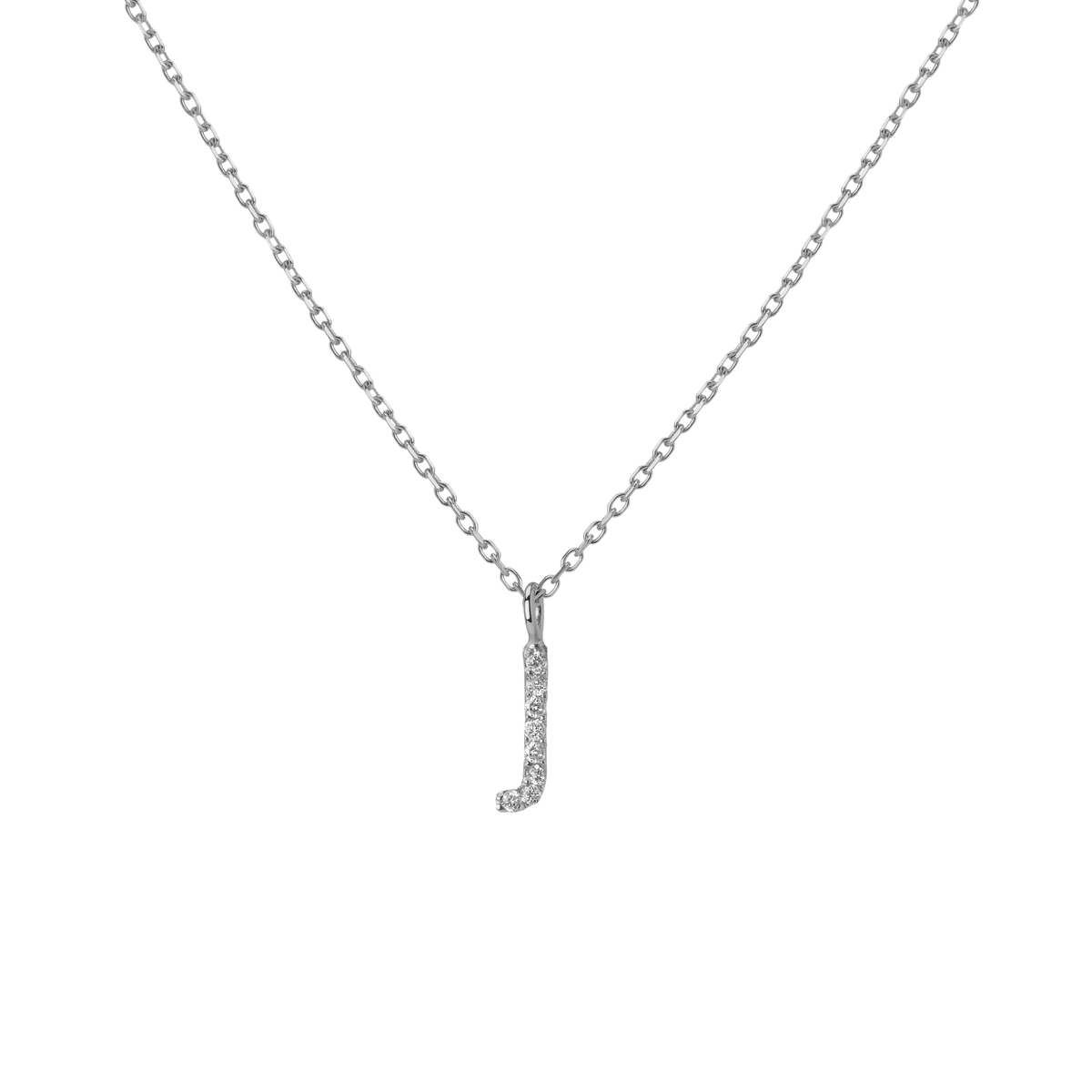 14k 18k White Gold J