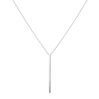 Long Gold Bar Drop Necklace