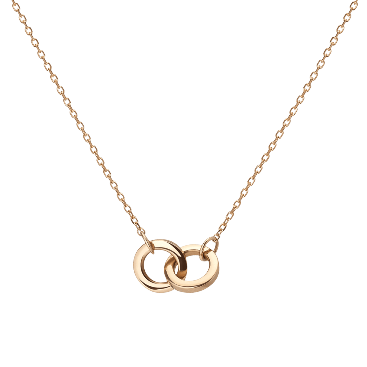 Aurate New York Classic Gold Letter Necklace, 14K Rose Gold