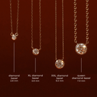 Medium Diamond Bezel Necklace