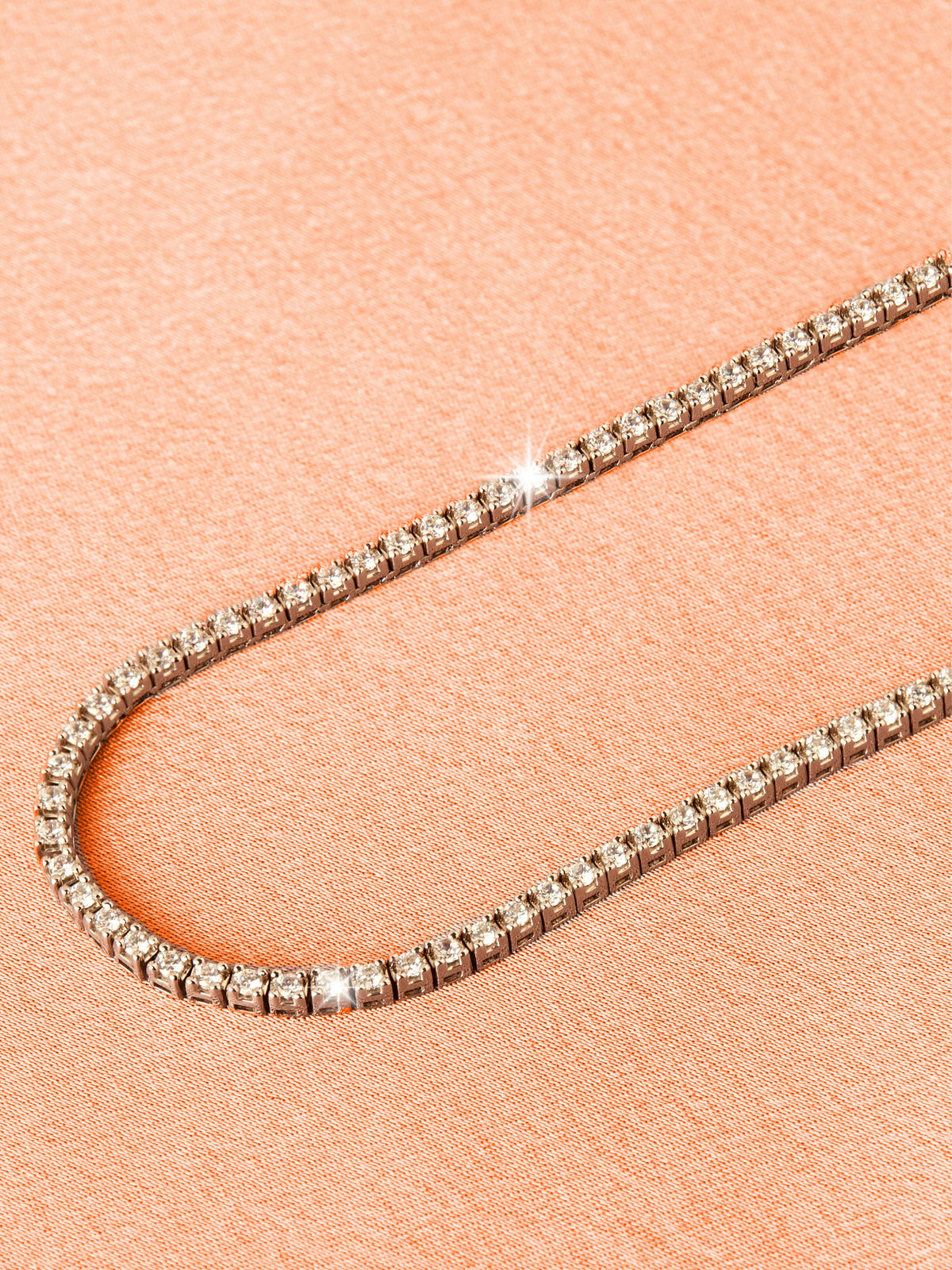 Classic Lab Grown Diamond Tennis Necklace